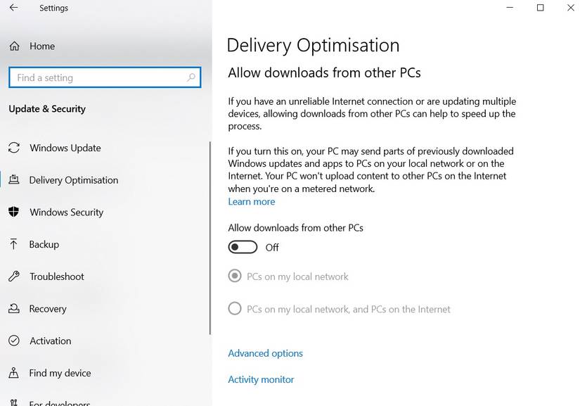 windows update optimization