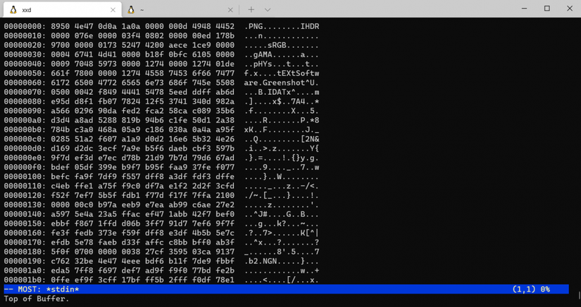 How to Use the xxd Hex Dumper Utility in Linux