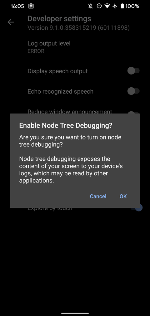 Android Node Tree Debugging