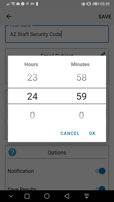 Time delay feature in SMS Forwarder