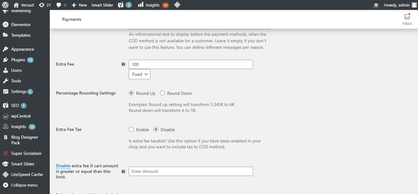 Entered The Desired Amount In Plugin Settings