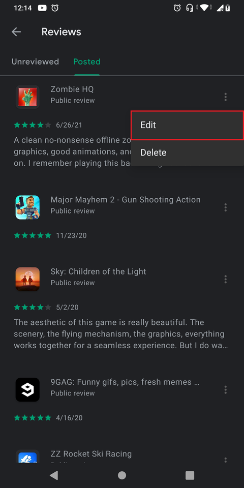 How to Write and Edit Reviews on the Google Play Store