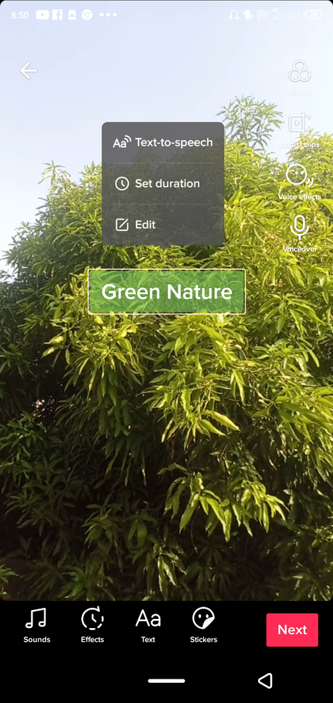 how to edit text tiktok