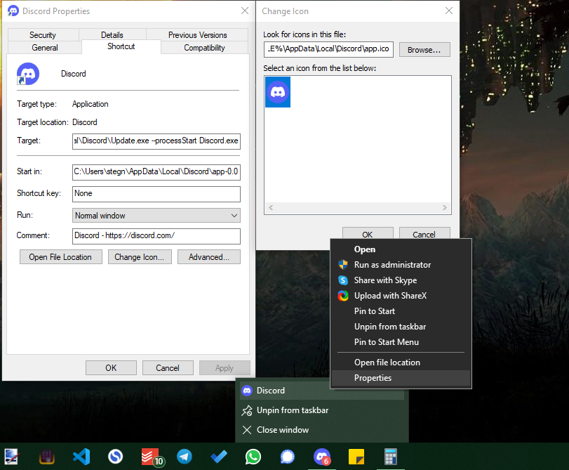 How to Change Taskbar Icons for Programs in Windows 10