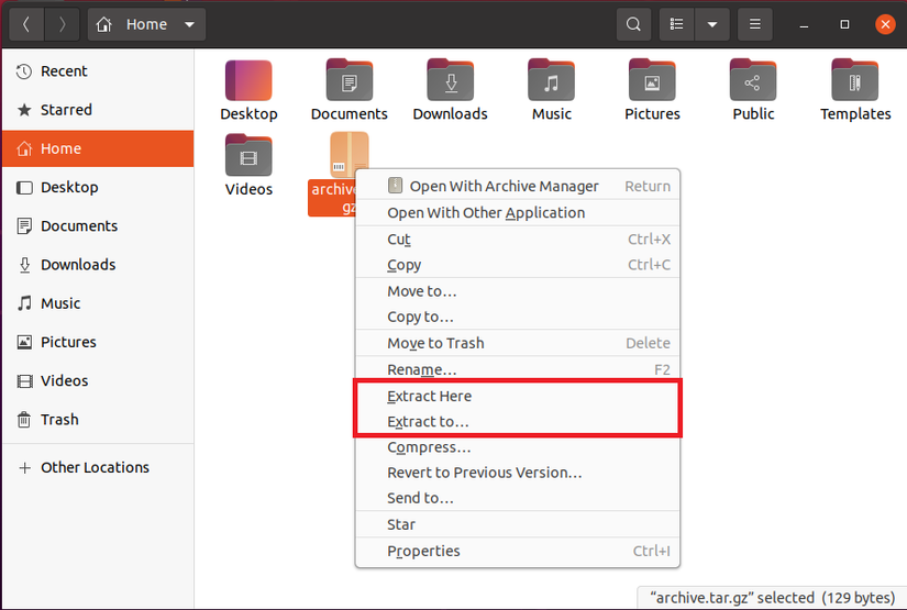 How to Zip and Unzip or Extract TAR and TAR.GZ Files