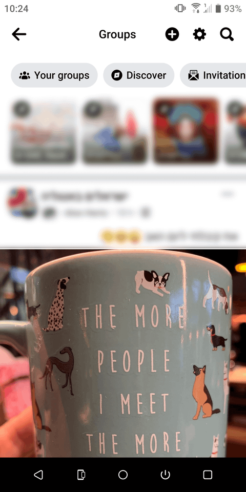 mobile Facebook groups