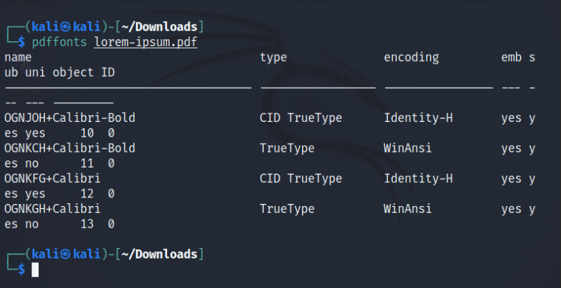 Pdf Font Coding How to Analyze Fonts in a PDF File Using pdffonts