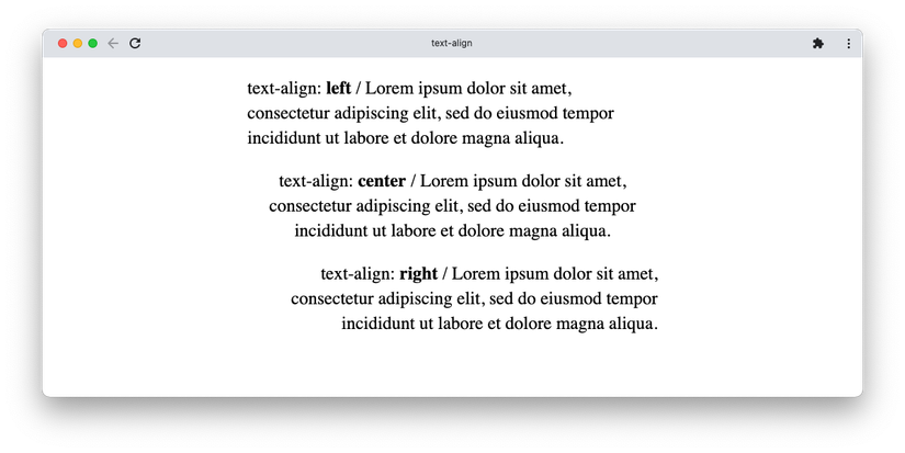Line Things Up With the CSS Text Align Property