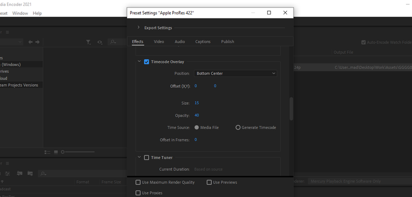 Premiere Add Timecode How to Create a Timecode Burn-In With Adobe Premiere Pro