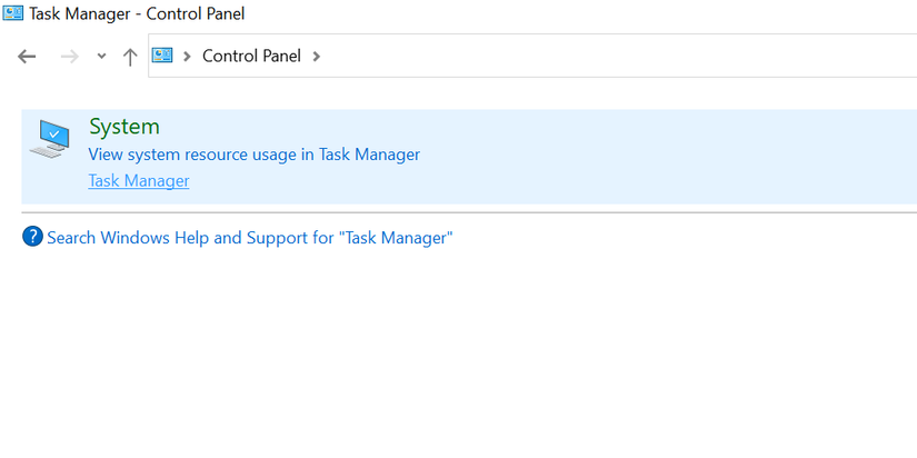 Windows Task Control Panel 12 Ways to Open the Task Manager in Windows 10