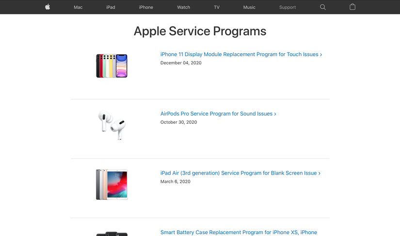 Phone Recall Table How to Check If Your Apple Device Is Eligible for Recall