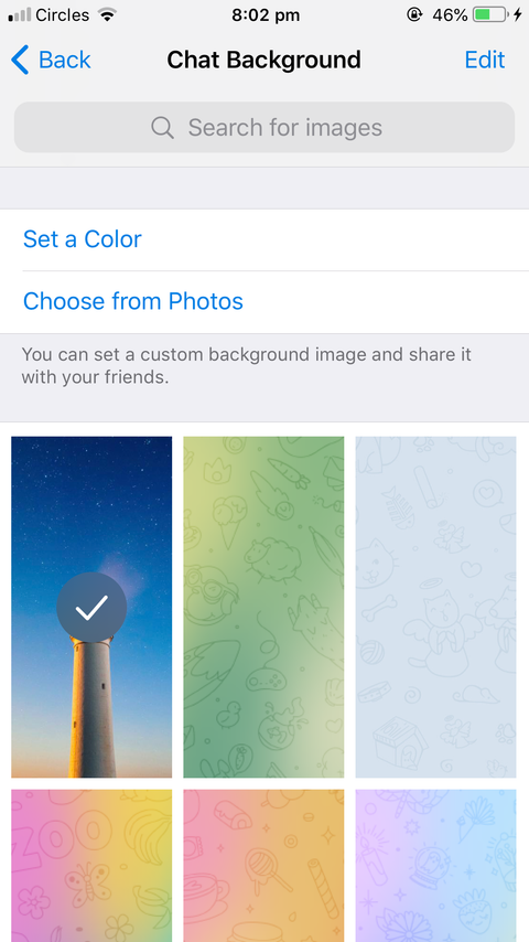 How to Use and Customize Animated Backgrounds in Telegram
