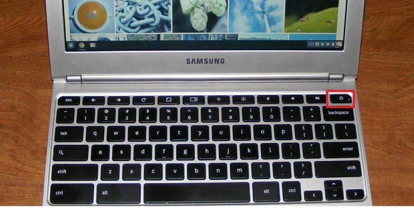 chromebook power button
