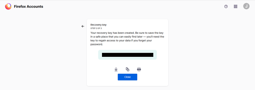 How to Set Up a Recovery Key and Two-Step Authentication in Firefox