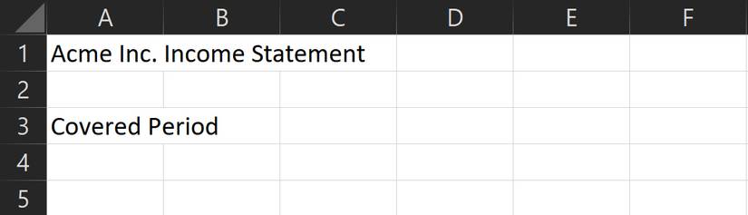 How to Create an Income Statement in Excel