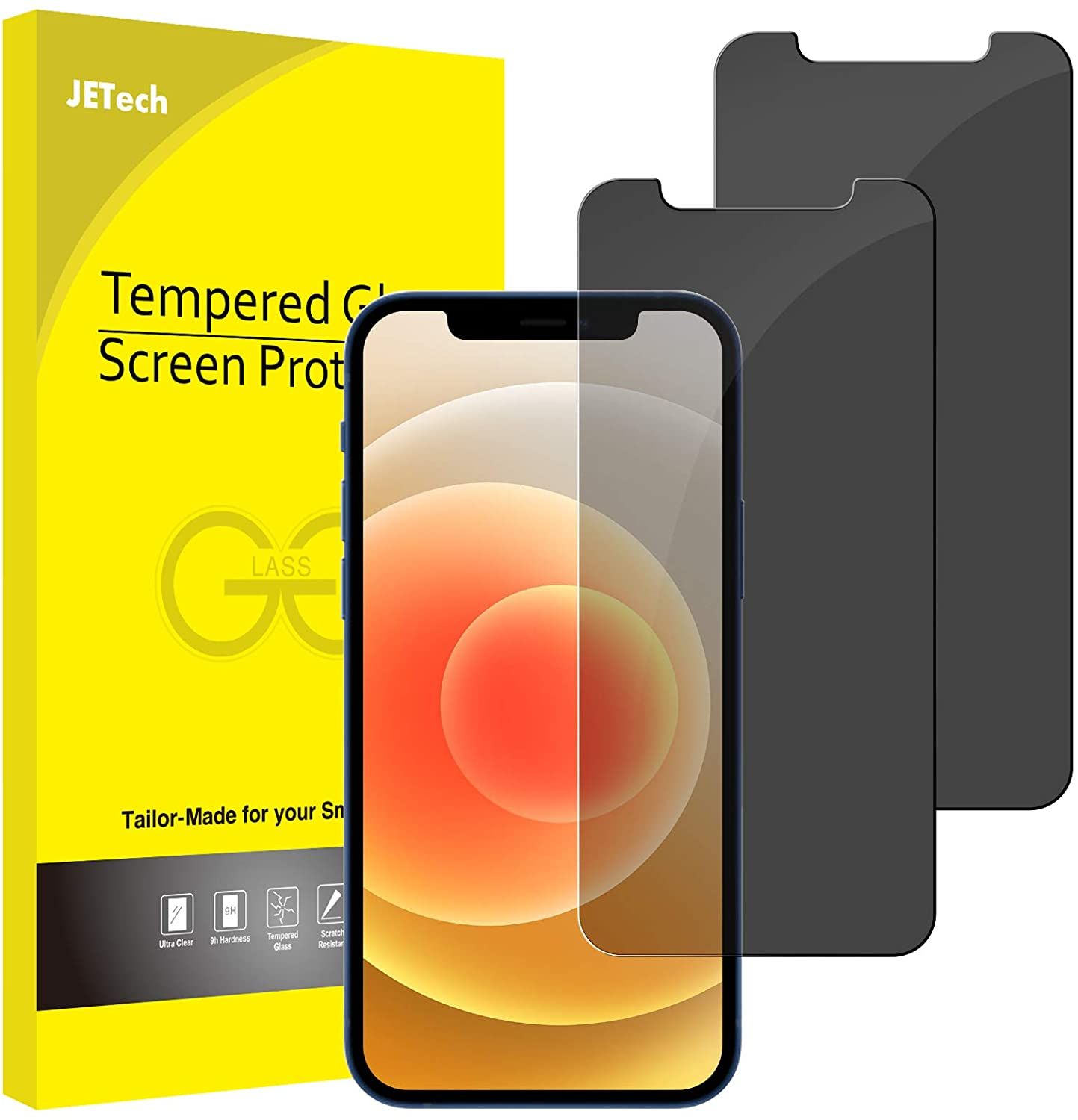 JETech Privacy Screen Protector for iPhone 12 and 12 Pro 01
