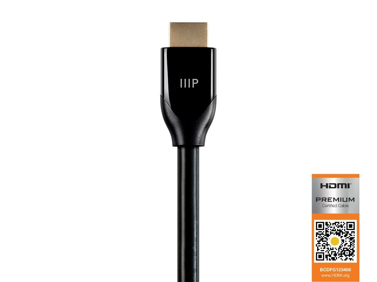 Monoprice 4K Certified Premium High Speed HDMI Cable for TV