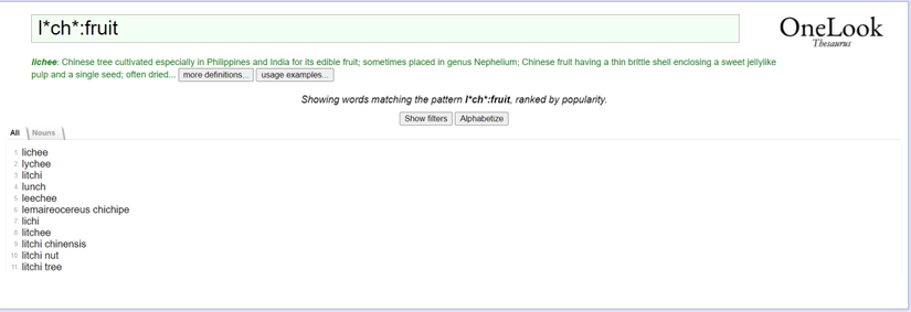 How to Find the Word You Can't Remember With OneLook Reverse Dictionary