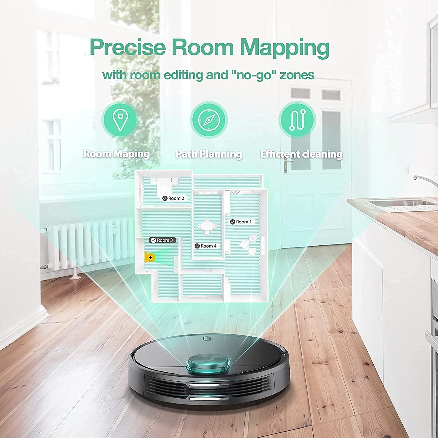 Wyze Robot Vacuum precise room mapping