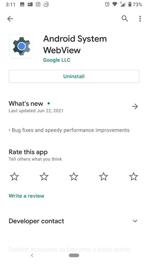 google play store system web view app
