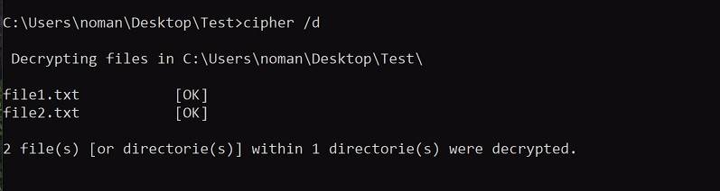Cipher Command Line How to Use Command Prompt to Encrypt Files