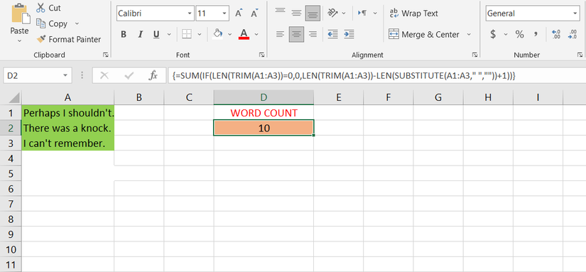 How to Count Words and Characters in Excel With the LEN Function