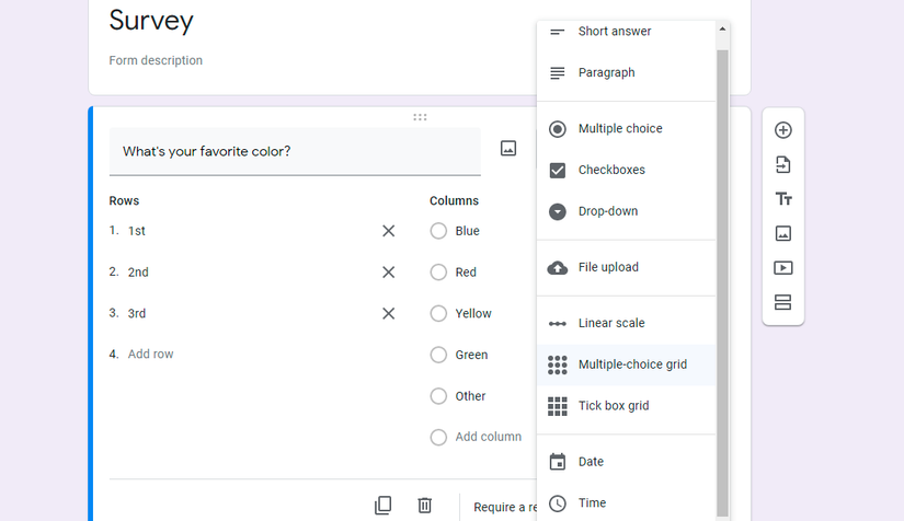 Google Form Ranking How to Add Ranking Questions in Google Forms