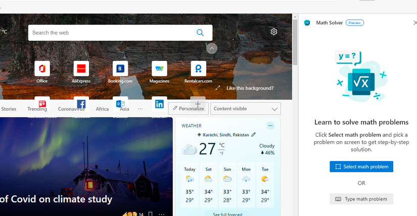 How to Use Microsoft Edge to Solve Math Problems