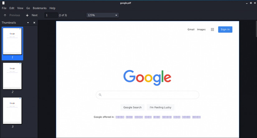 How to Convert a Web Page to a PDF File or Images in Linux