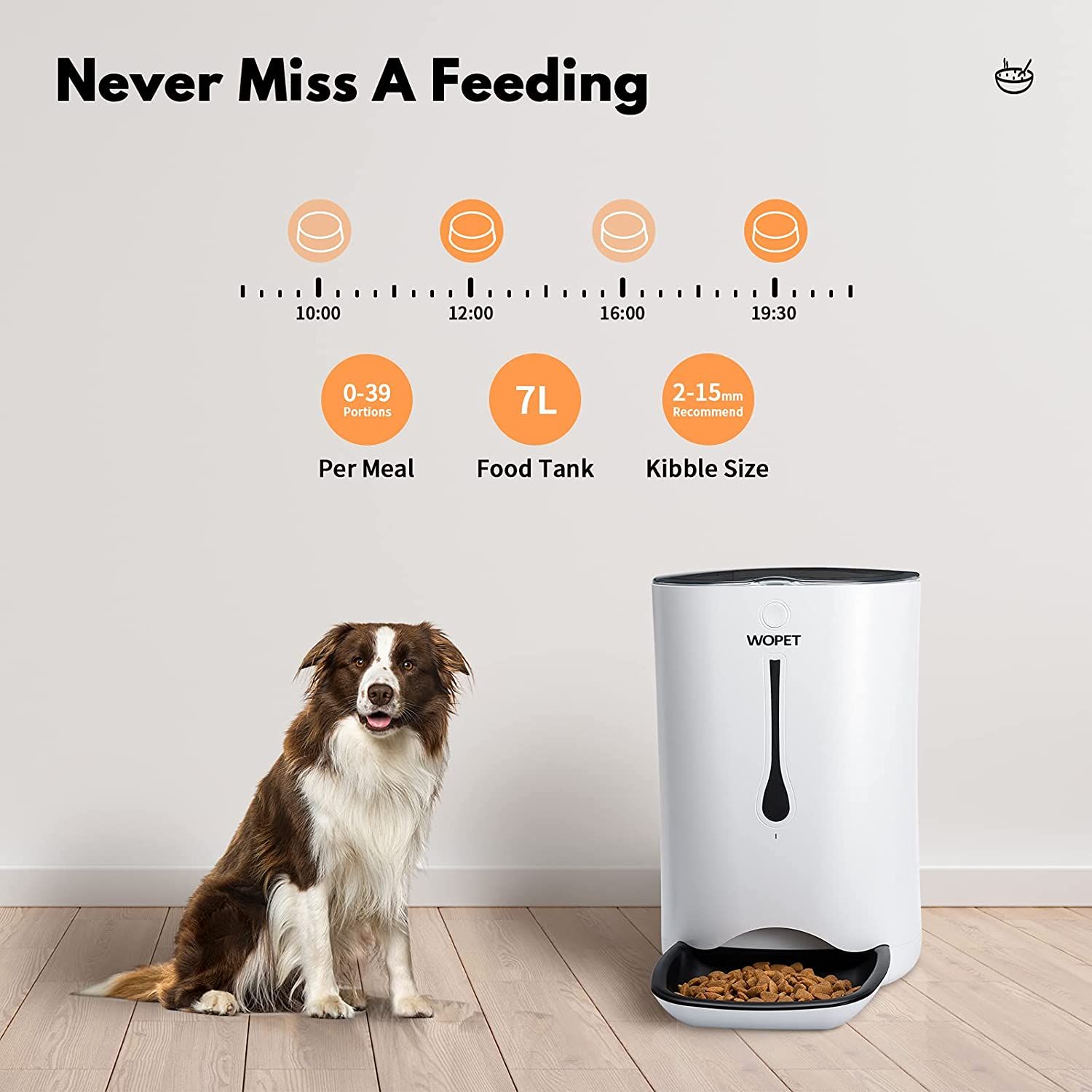 71 wopet automatic pet feeder