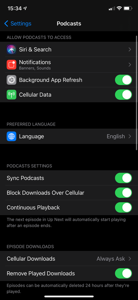 How to Manage Downloads in the iPhone Podcasts App