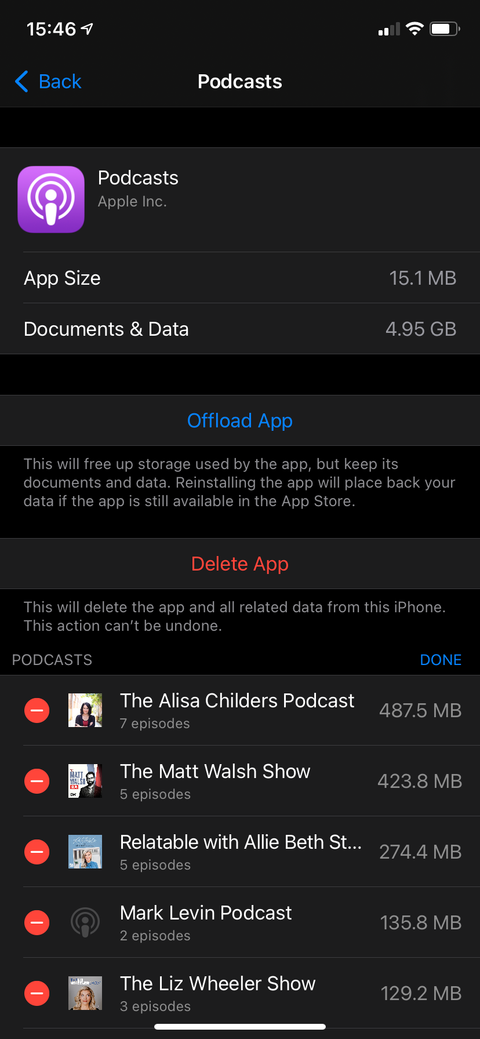 How to Manage Downloads in the iPhone Podcasts App