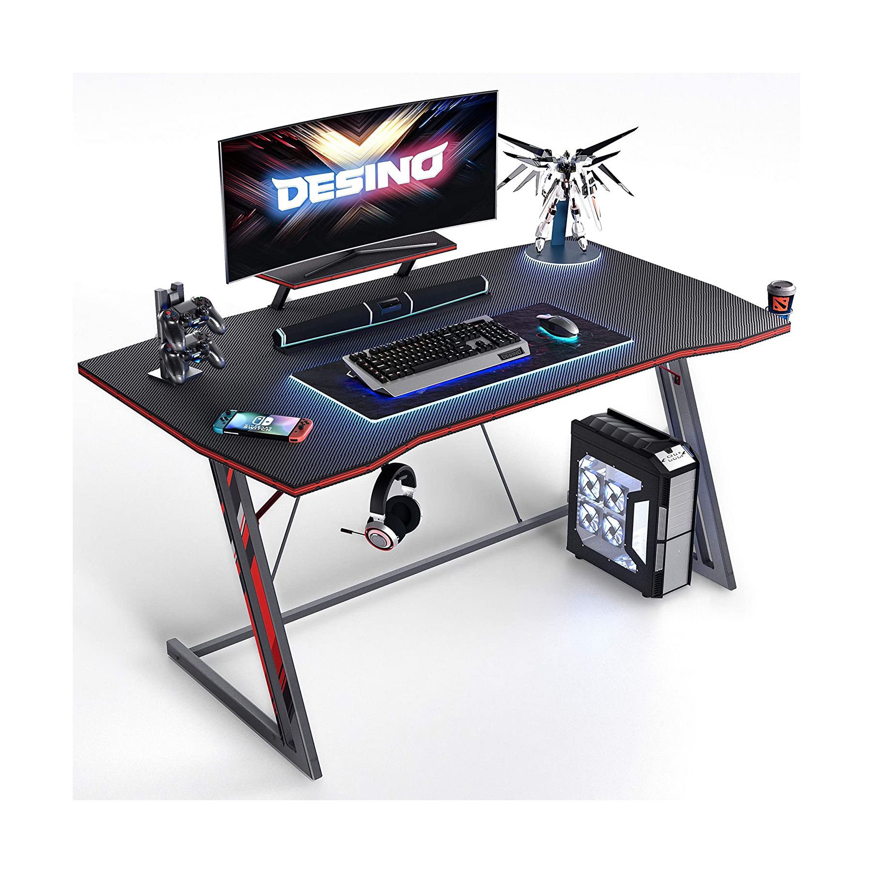 DESINO Z-Shaped Gaming Desk 01
