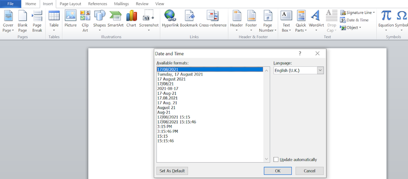 Computer Date Header How to Create a Custom Header in Microsoft Word