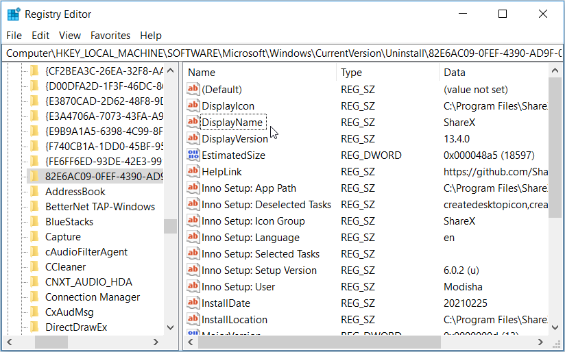 Registry key. CHECKIT программа.