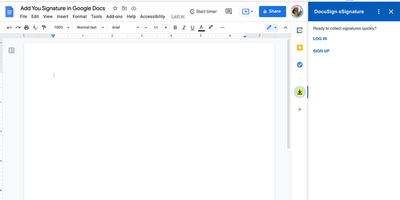How to Add a Signature to Google Docs