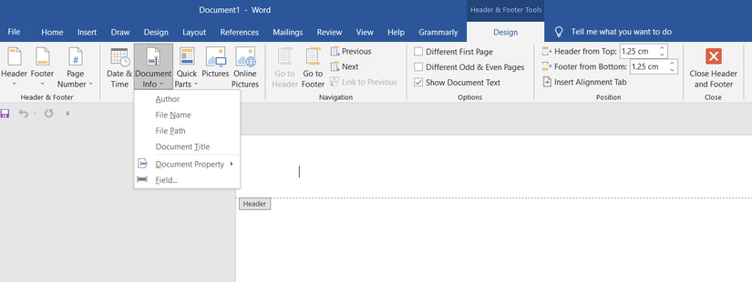 Modon Document Header How to Create a Custom Header in Microsoft Word
