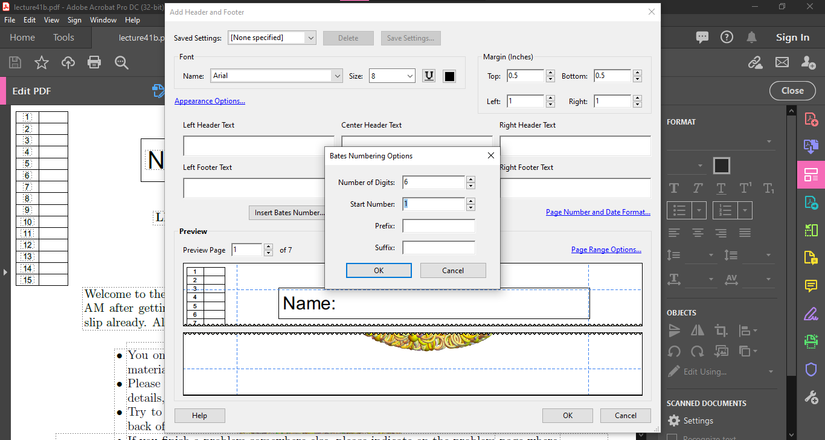 How to Add and Remove Bates Numbering on a PDF