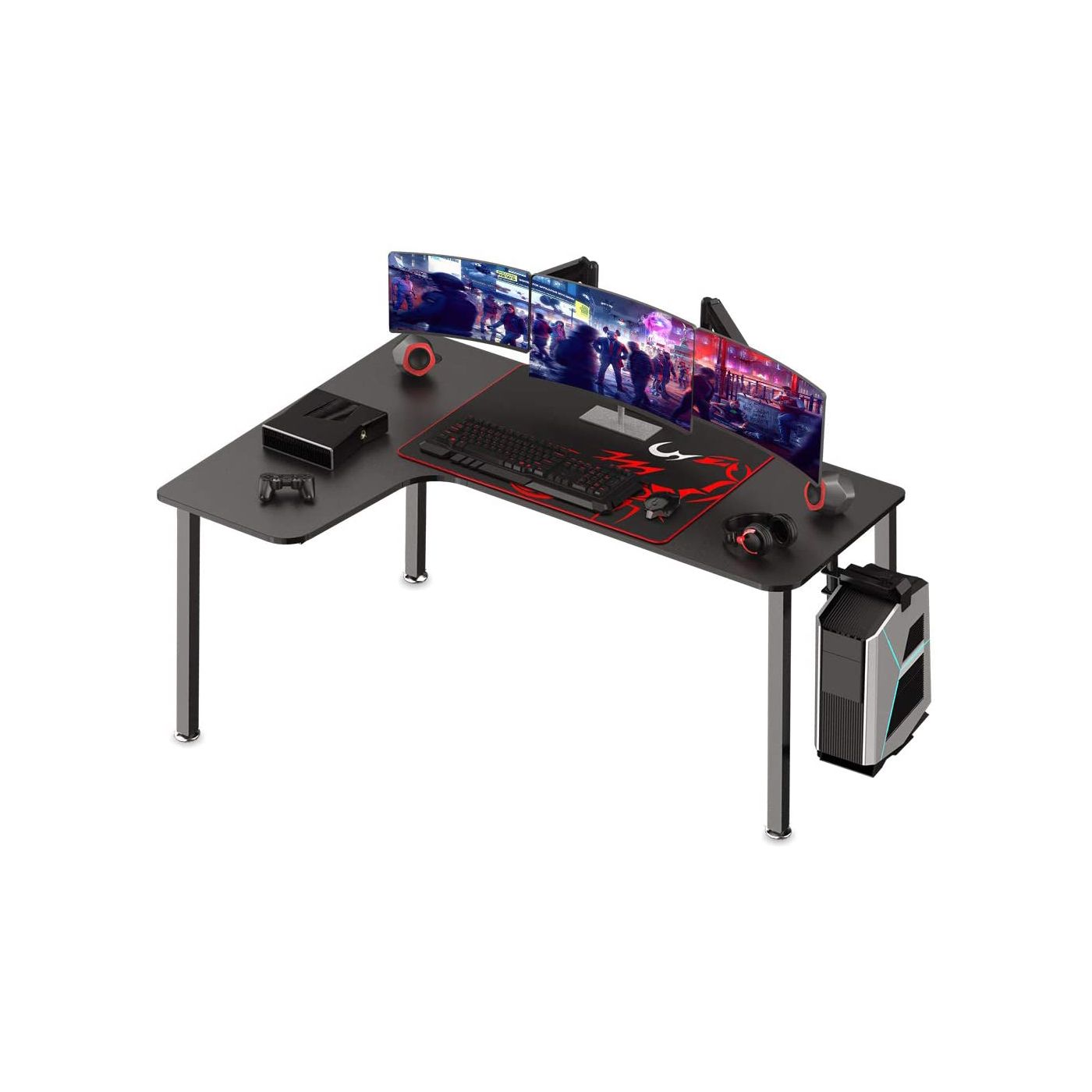It_s_Organized 61-inch L-Shaped Gaming Desk 01