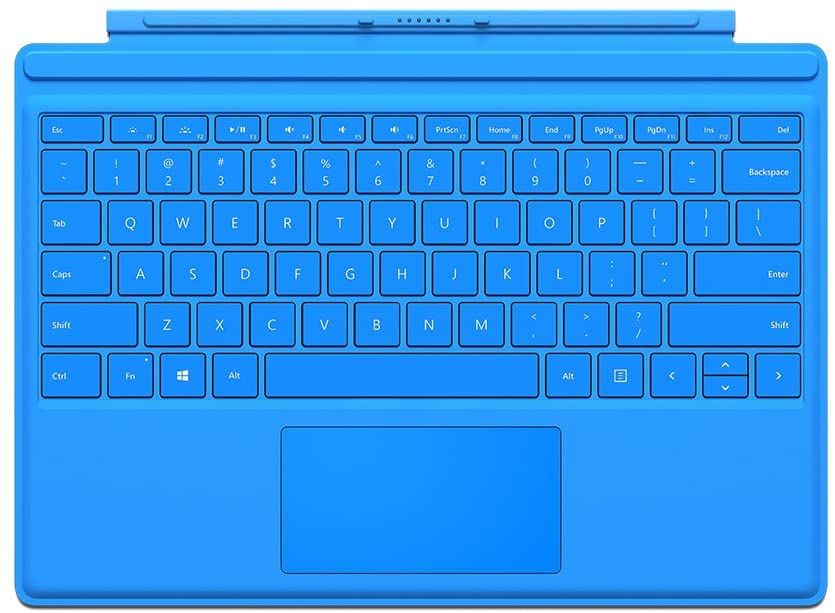Microsoft Type Cover color blue variation