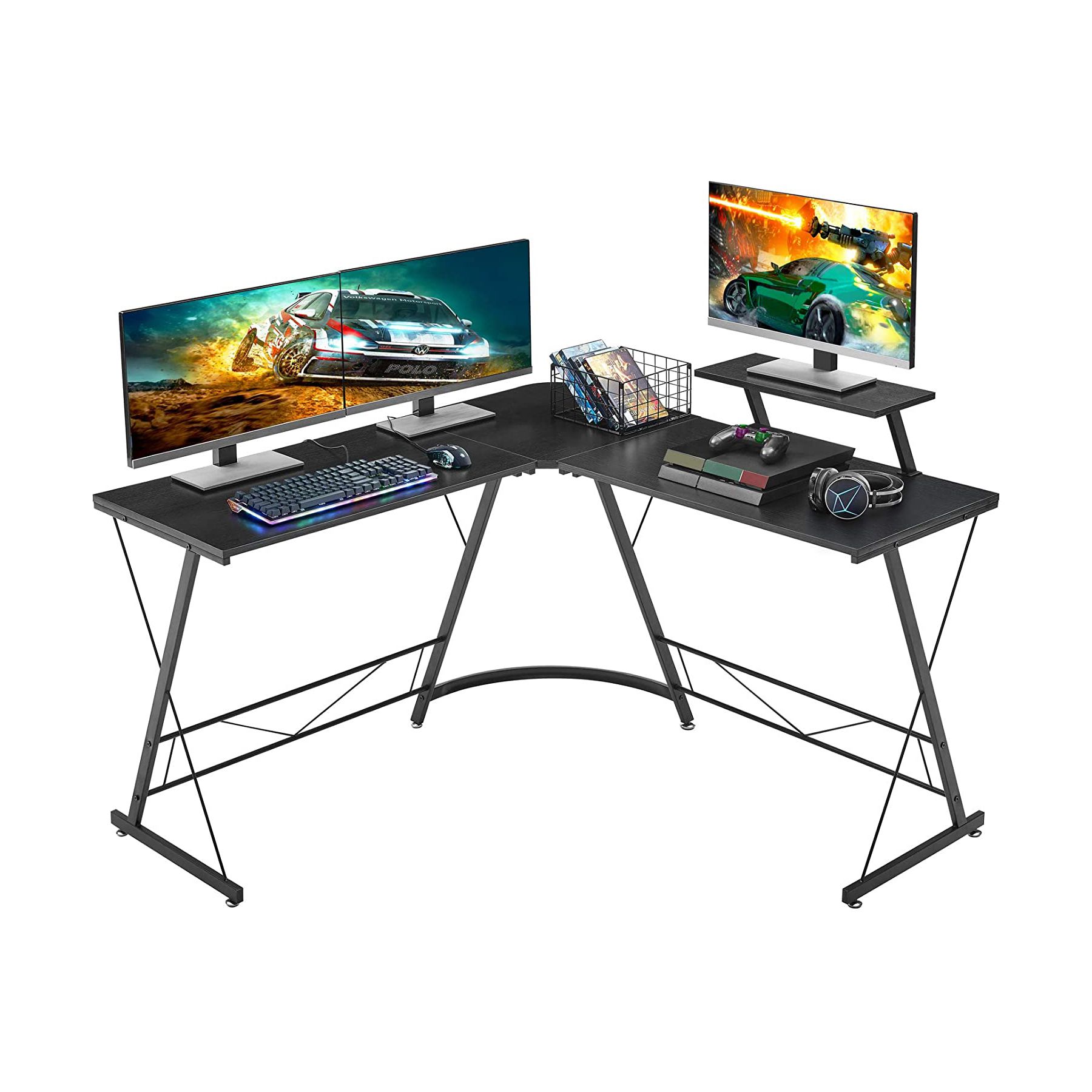 Mr IRONSTONE 50_8-inch L-Shaped Gaming Desk 01