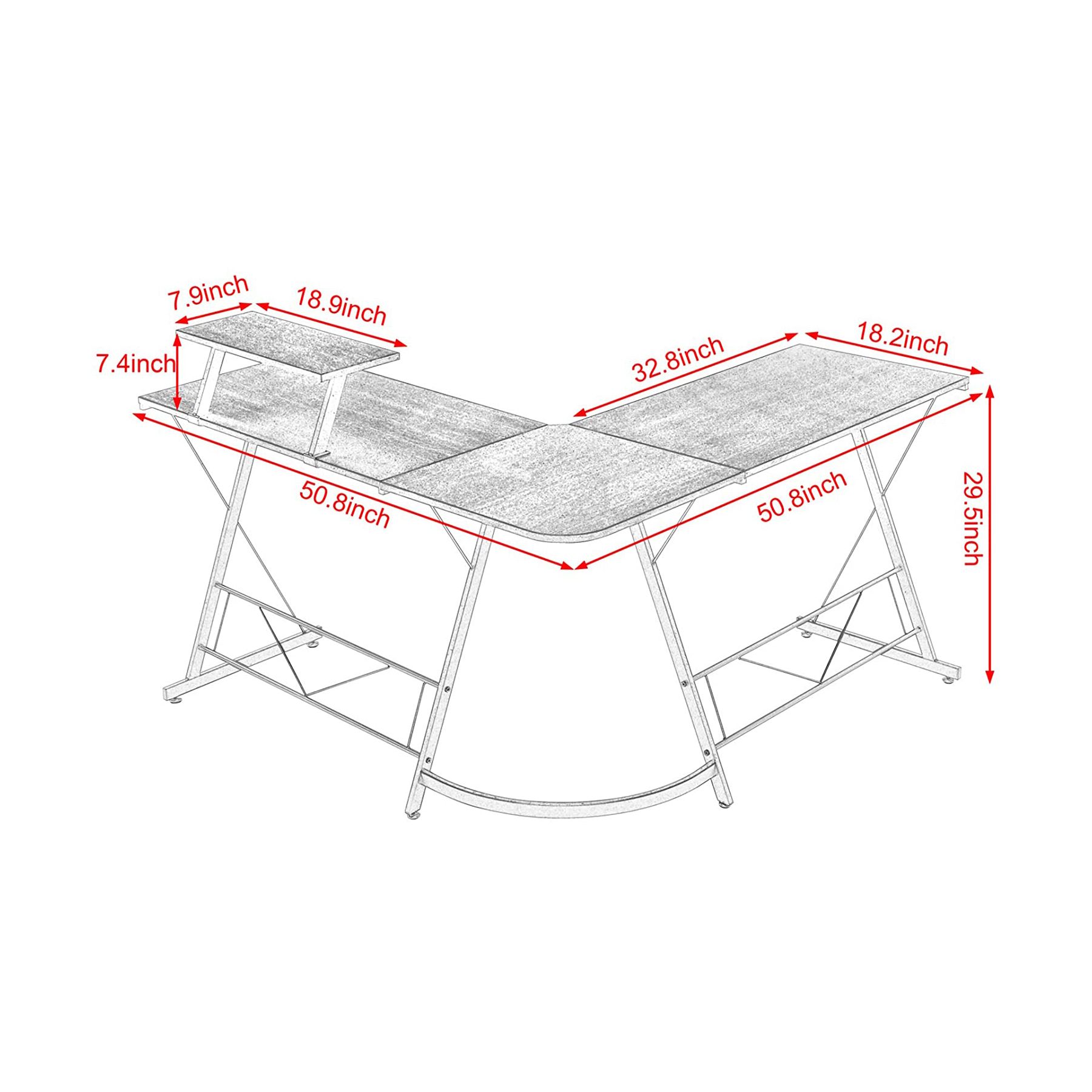 Mr IRONSTONE 50_8-inch L-Shaped Gaming Desk 03