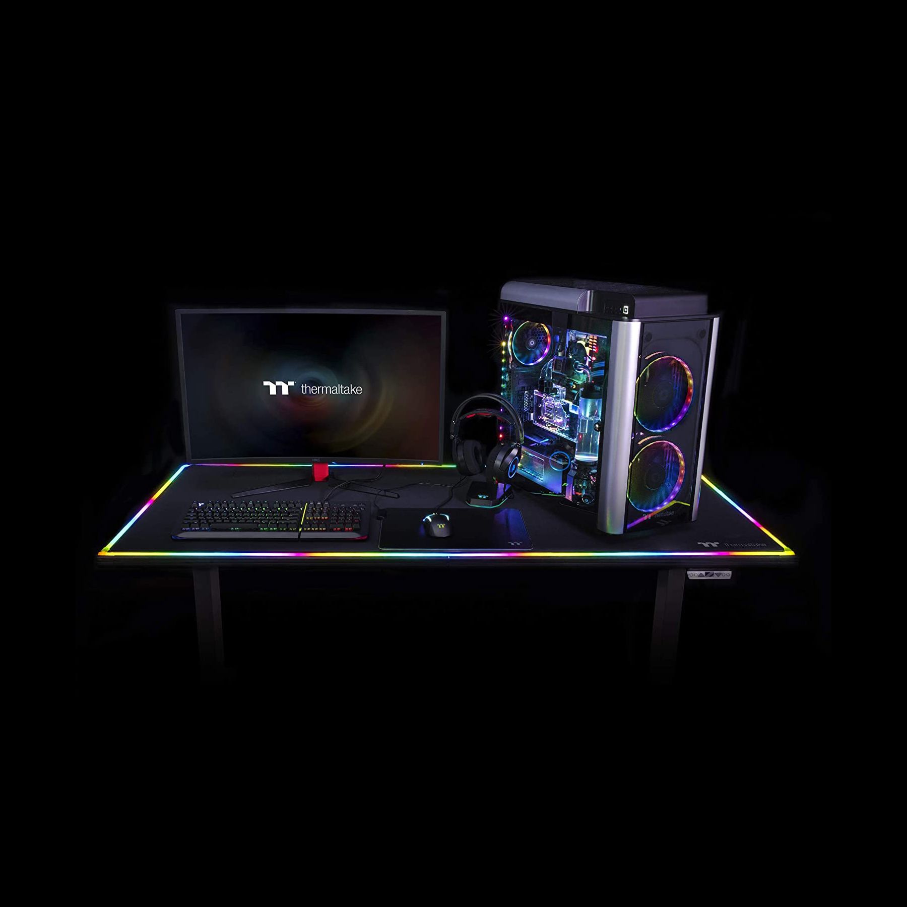 Thermaltake Level 20 RGB Battlestation Gaming Desk 01