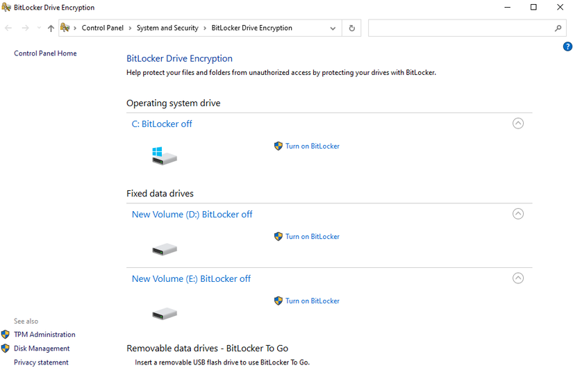 Bitlocker Console How to Disable or Suspend BitLocker on Windows 10