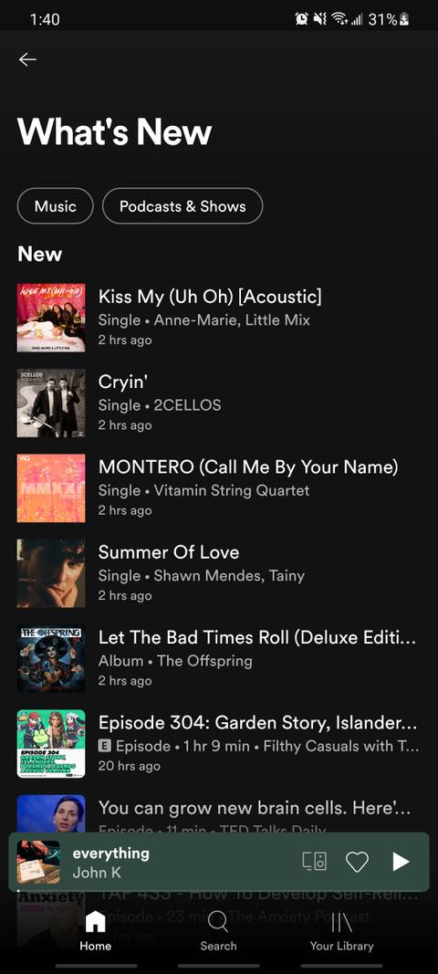 How to Use Spotify's What's New Feed to Find Fresh Content