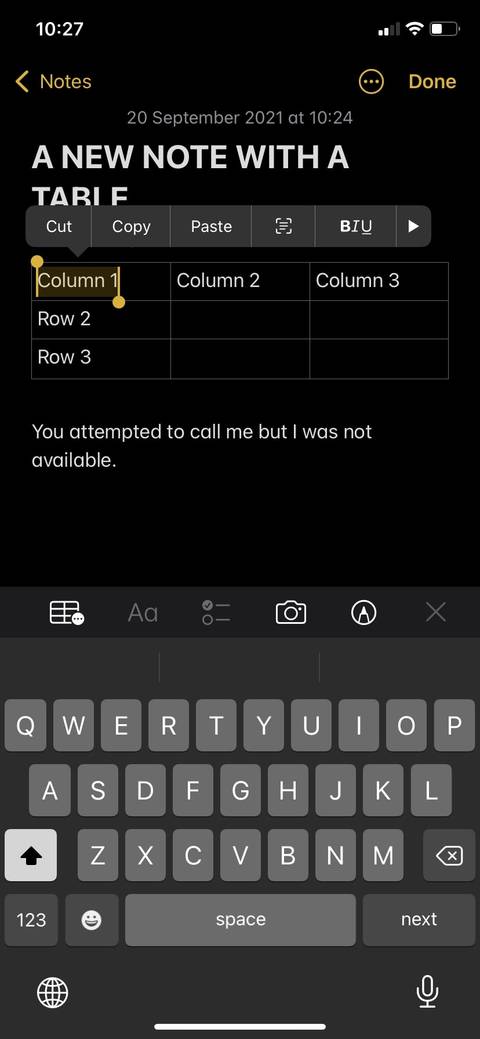 How to Create and Format Tables in Apple Notes Like a Pro