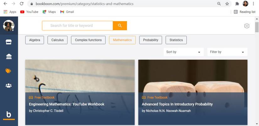 Download options on the Bookboon website