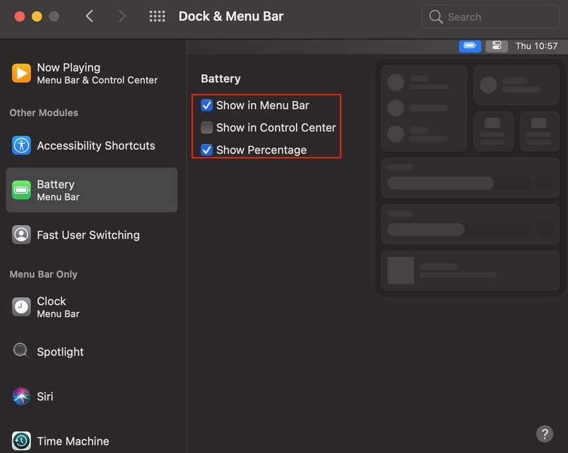 How to Customize the Control Center and Menu Bar on Your Mac