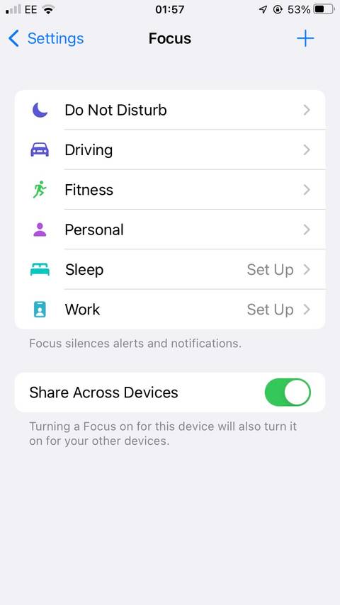 How to Schedule and Automate Different Focus Modes in iOS 15