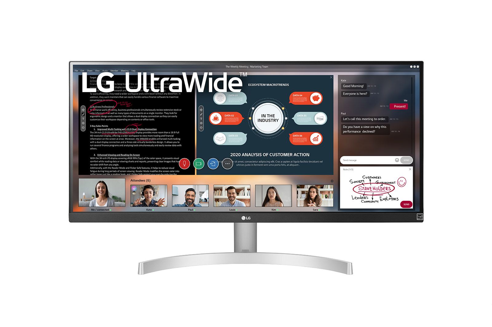 LG 29WN600-W 29-Inch 21:9 UltraWide Monitor